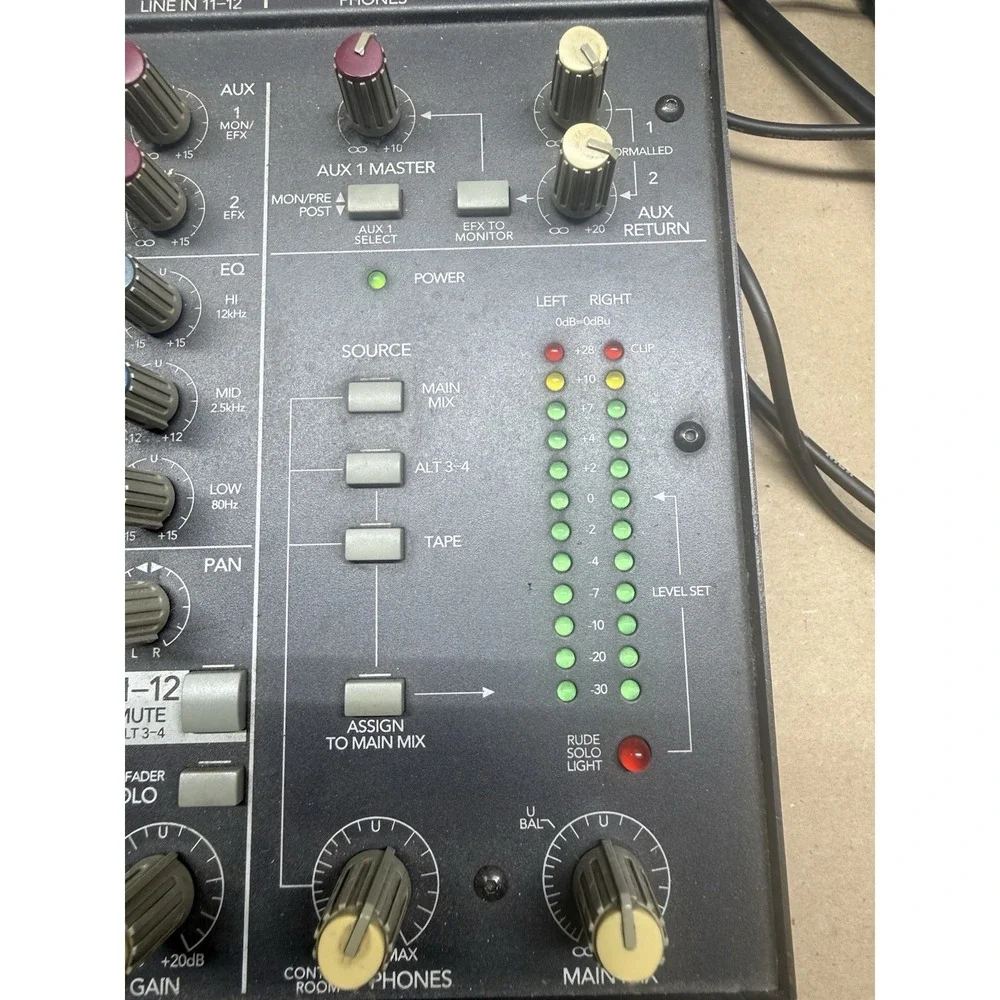 Mackie Micro Series 1202-VLZ 12-Channel Analog Mixer Phantom Power EQ PFL